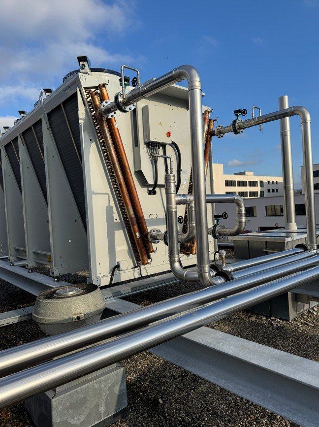 Stahlbau und Wärmequellen